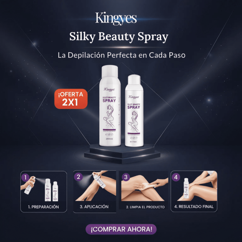 2X1 IMPORTADO Kingyes™ Silky Beauty Spray CERTIFICADO Y GARANTÍA (PRODUCTO ORIGINAL) – Depilación rápida y suave sin dolor - Inversiones Alkosto